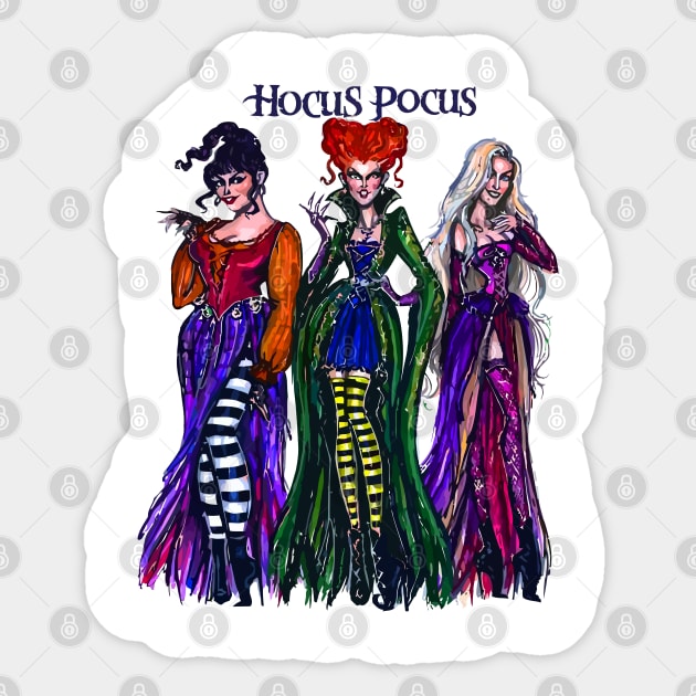 hocus pocus fanart Hocus Pocus Sticker TeePublic